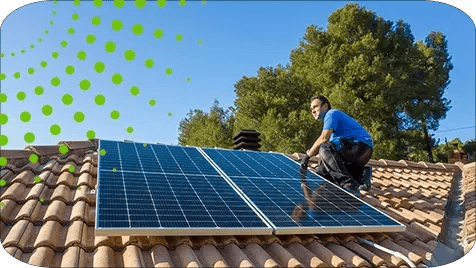 man repair solar panels in Phoenix, AZ